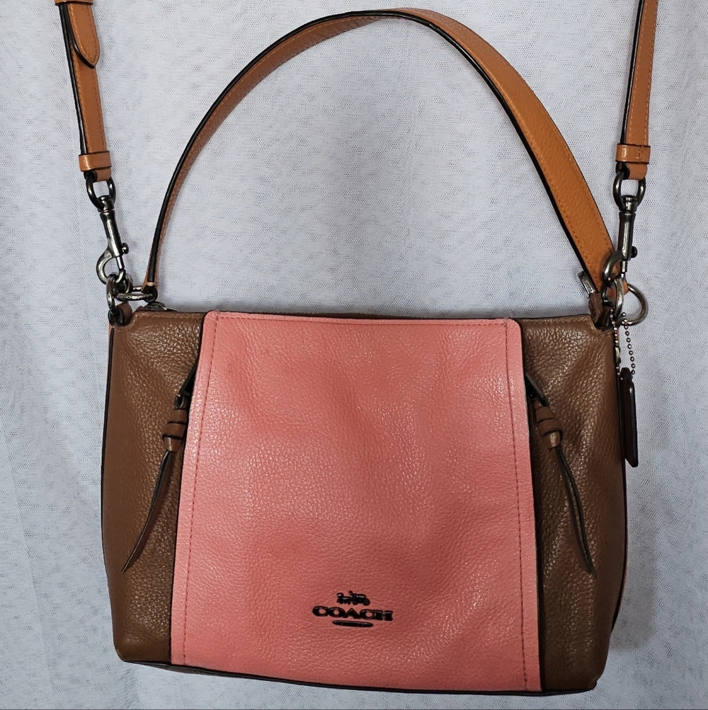 Coach Marlon Convertible Pebbled Leather Bag